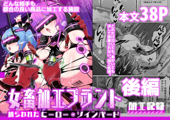 RJ01294019 img main - 女畜加工プラント 捕らわれたヒーロー・ツインバード加工記録 後編【超健康屋】