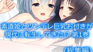 RJ308708 img main 320x180 - 素直姫とツンデレ巨乳お付きが現代に転生してきた!?  <総集編>
